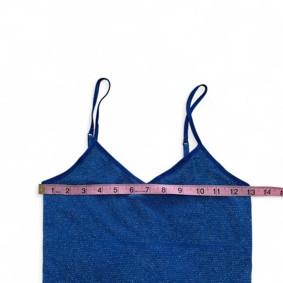 Vintage blue sparkly tank - Picture 4 of 8